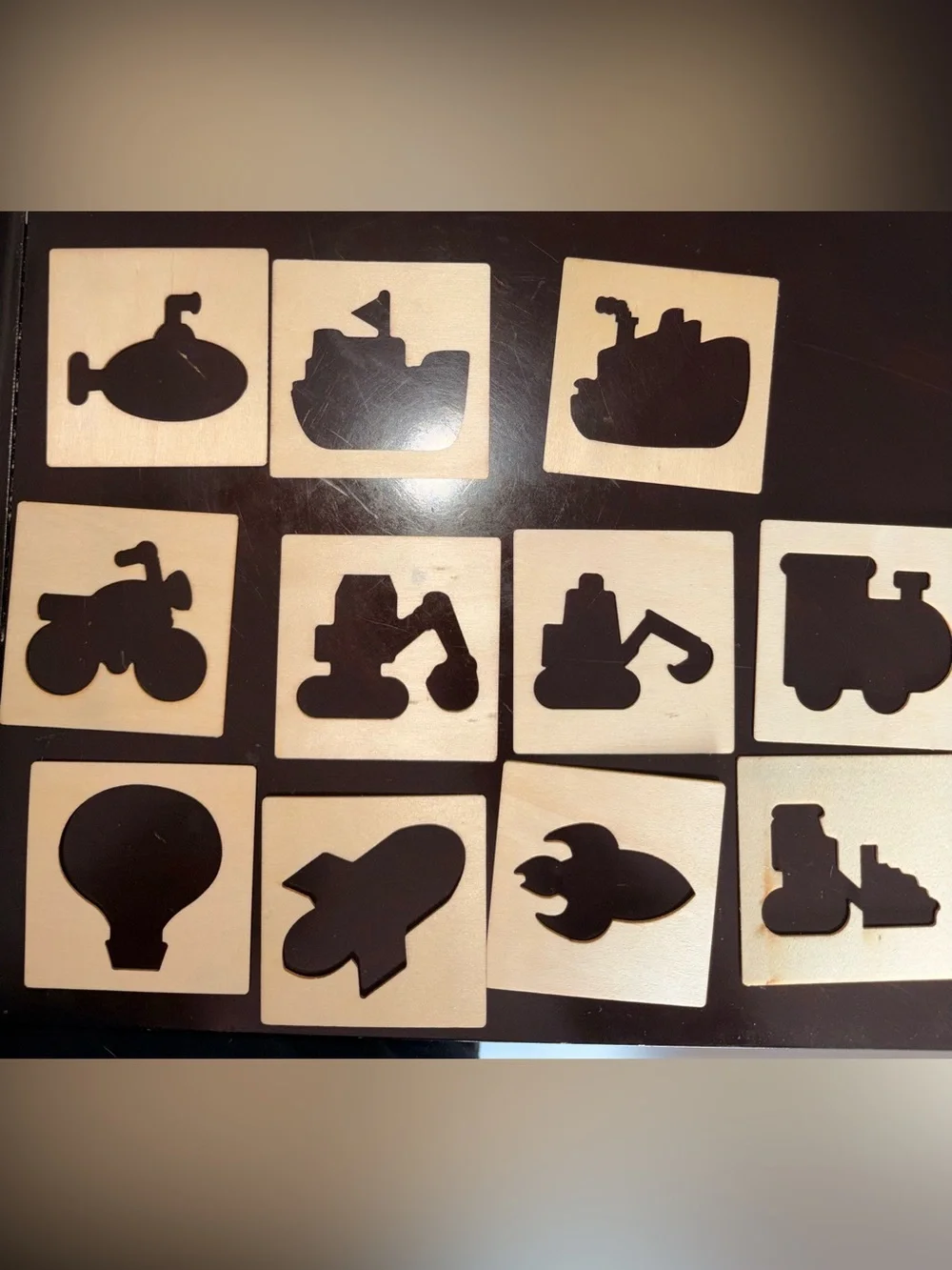 Wooden Animal & Transportation Stencils